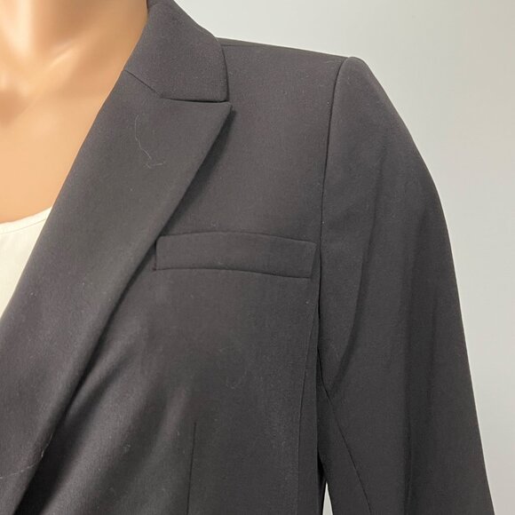 Tahari ASL Womens Plus Black 2 Button Roll Tab Jacket Career Blazer size 18W - Picture 6 of 15